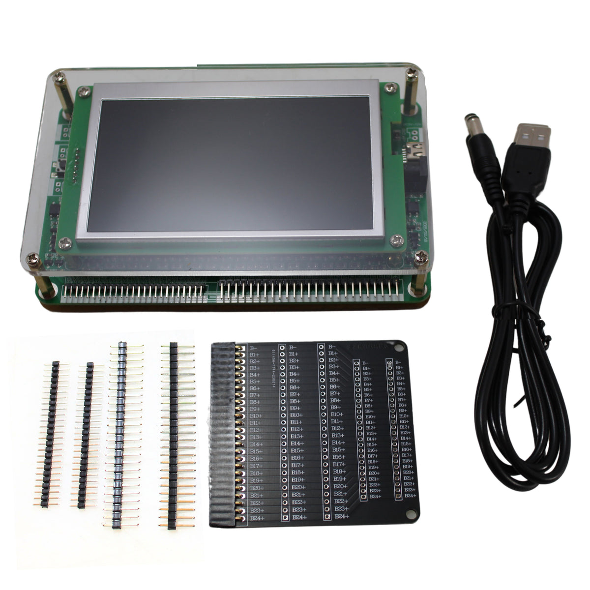1 - 24 Lithium Cell Voltage Meter with LCD Active Balancer Display for ...