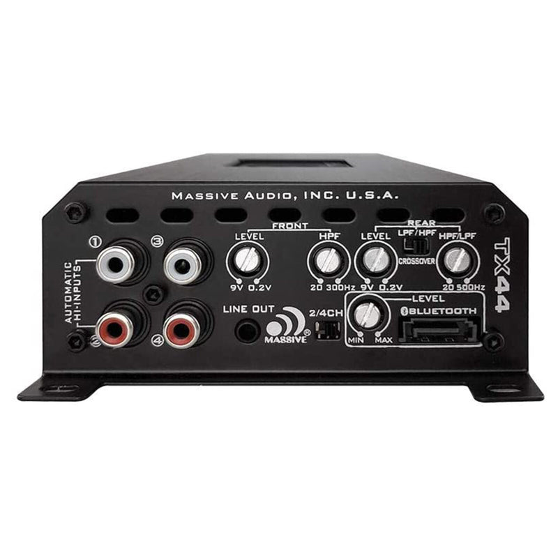 4x Galeforce 6.5" 400W Marine Speaker + Massive Audio 4 Channel 960W Amplifier