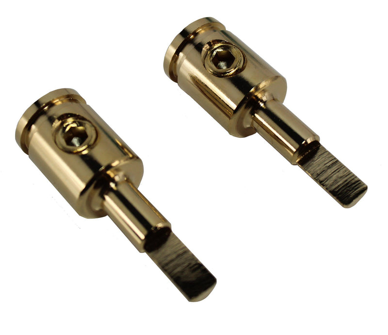 Install Bay 4 GA to 8 GA Reducer Adapter 2 Pack Nickel Power Ground Amplifier