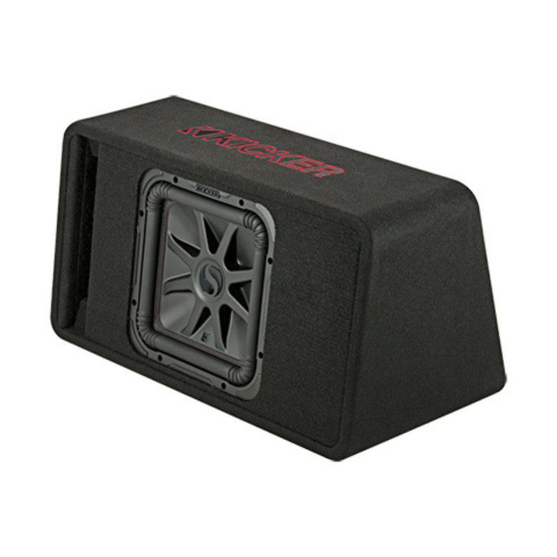Kicker L7R Series 12" 600W RMS 2-Ohm Vented Angled-Back Loaded Subwoofer Enclosure - KI-45VL7R122