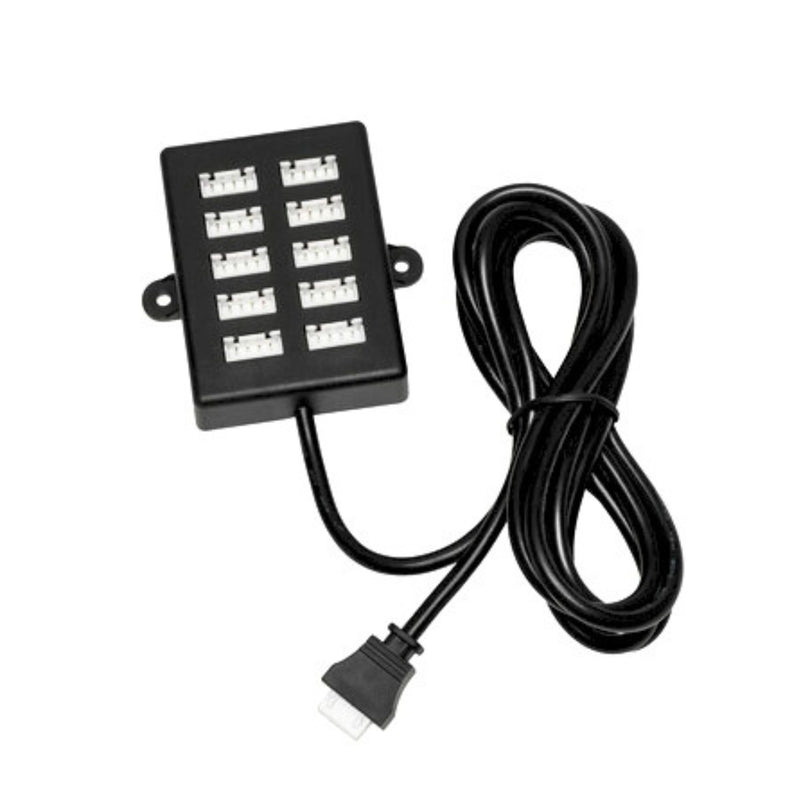 LEDGlow Interior Tube 10 Port Junction Cable for BT& Wireless Underbody Kits