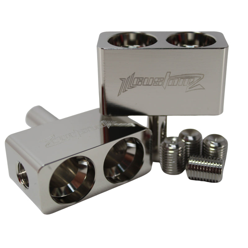 ILL Customz Dual 1/0 GA to Single 1/0 GA Taramps Amplifier Input Adapters