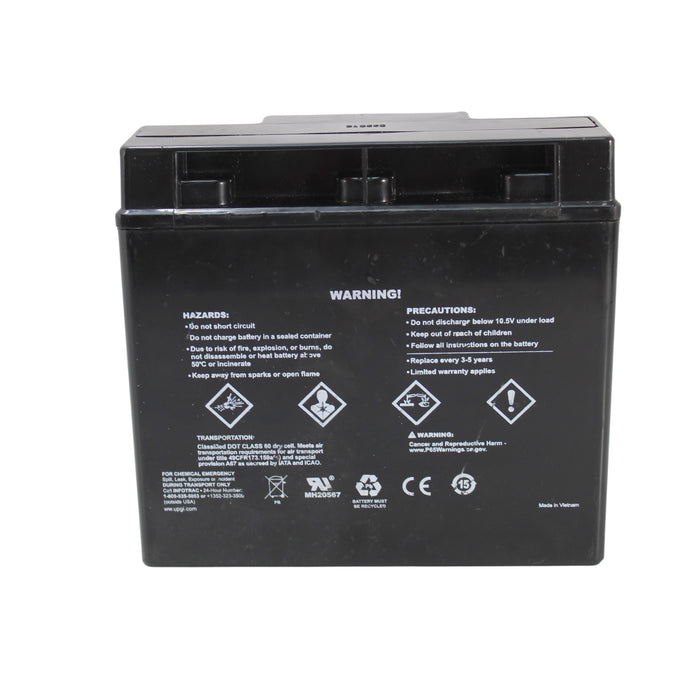 Universal Power Group AGM Type Battery 12 Volts 18 Amps Non-Spillable OPEN BOX