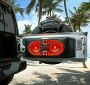 Dual 10" Jeep Midrange Tweeter Enclosure Box Unloaded JK JKU JL DS18 JMID RGB - Big Jeff Online Inc