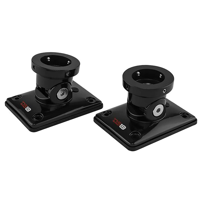 Pair of Black DS18 HYDRO Universal Flat Mount All Elements Marine FLMBPS/BK
