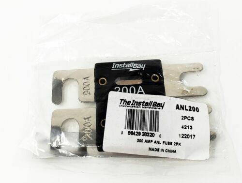 Install Bay ANL Blade Fuses 2 Pack 200 Amp Car Boat Truck Bike ANL-200