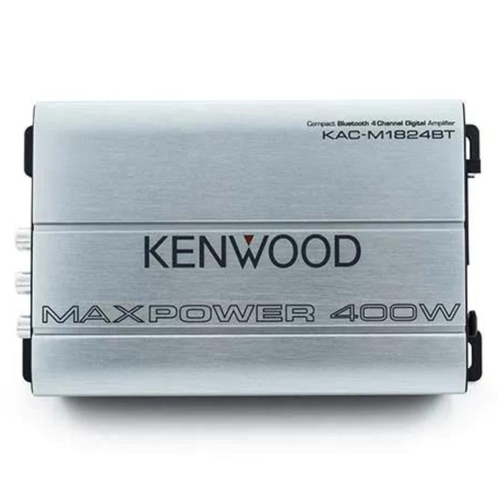Kenwood Class D 4 Channel 4 ohm 400 Max Bluetooth Power Marine Amplifier