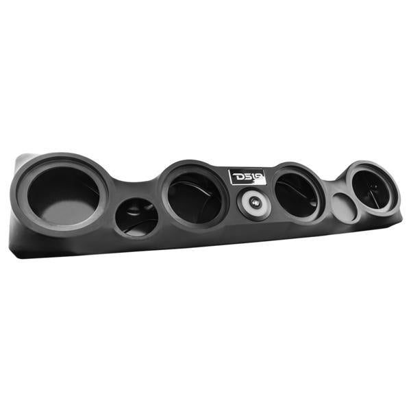 Black Jeep Wrangler Sound Bar System fits 4 x 6.5" and 2 x 1.75" TJ-SBAR-BK