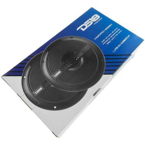 DS18 Car Audio 6.5" Marine Speakers Power Sports Waterproof Black 760W HYDRO65BK