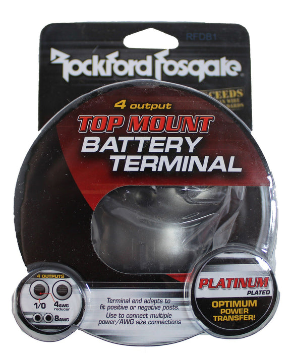 Rockford Fosgate 4 AWG or 1/0 AWG Positive-Negative Battery Terminal RFDB1