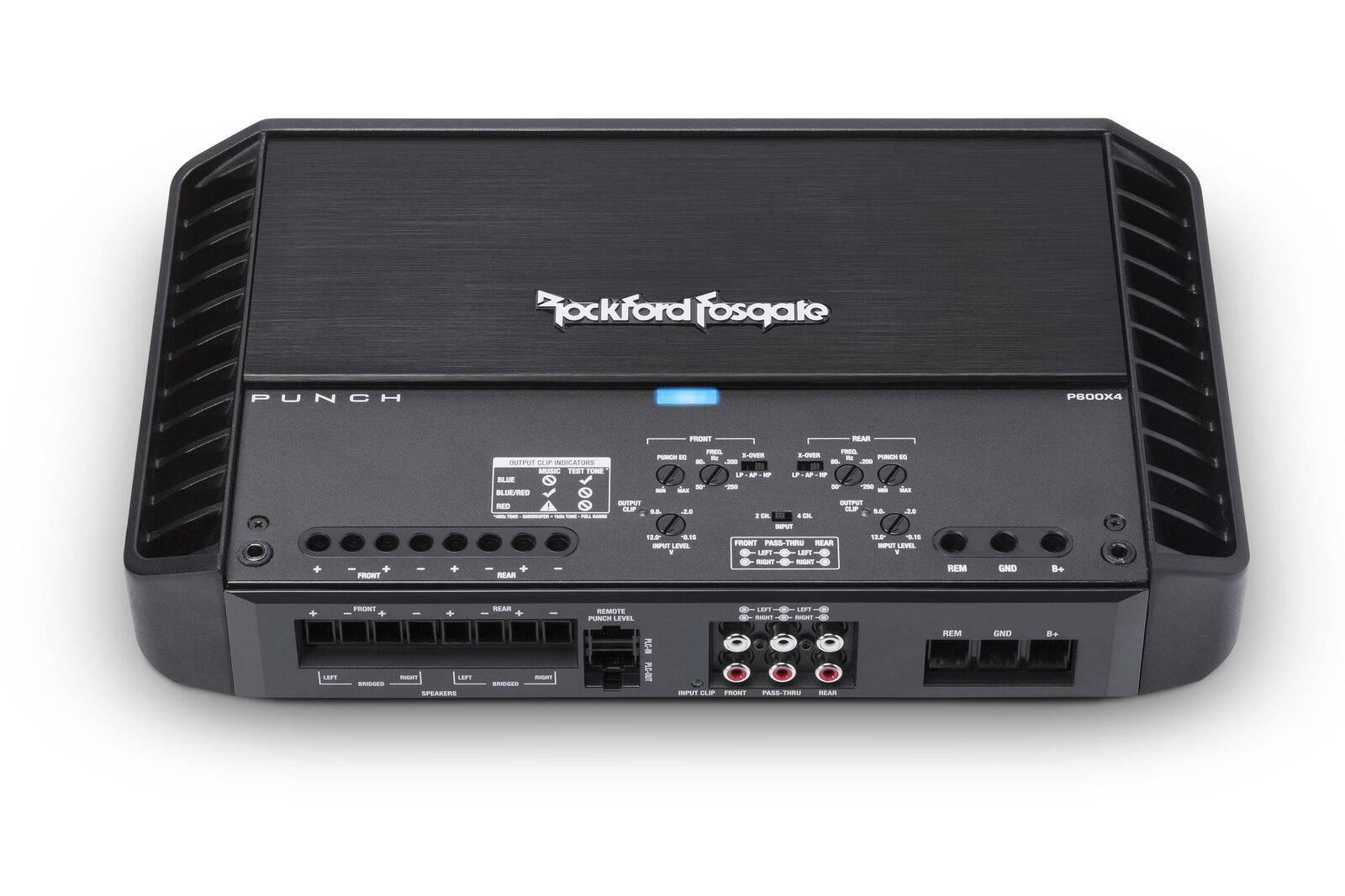Rockford Fosgate Punch 600 Watt 4-Channel Amplifier P600X4 — Big