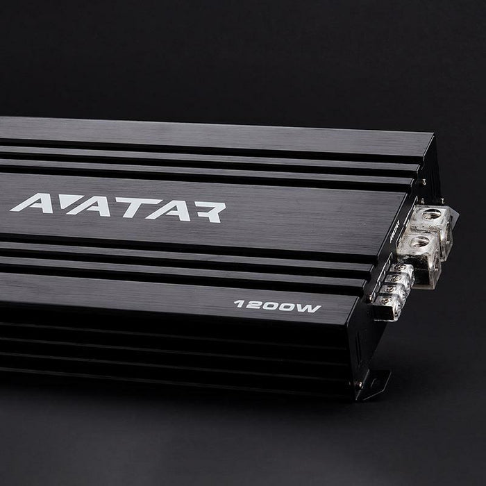 Avatar 1200 Watt Monoblock Class D Black Amplifier AST-1200.1D
