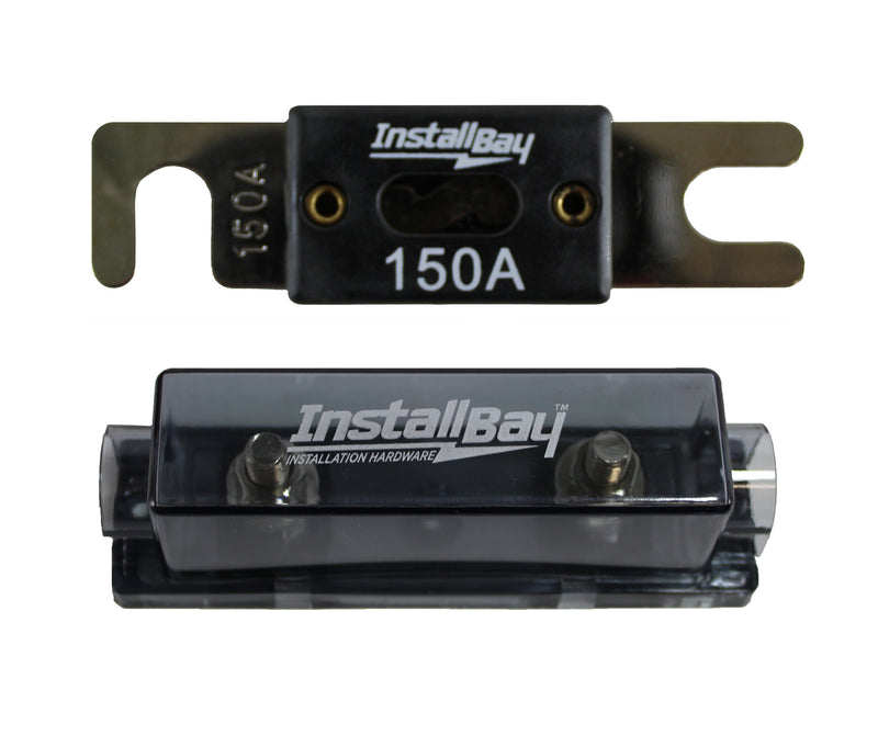 Install Bay Metra Nickel Plated Fuse Holder ANLFH + Fuse ANL-150