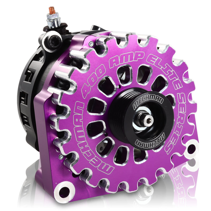 Mechman E-Series 400 Amp Purple Alternator For 2001-2007 GM 6.6L Diesel Truck