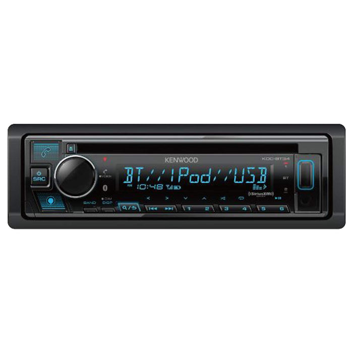 Kenwood Single DIN CD Bluetooth Spotify Ready  Car Audio Receiver KDC-BT34