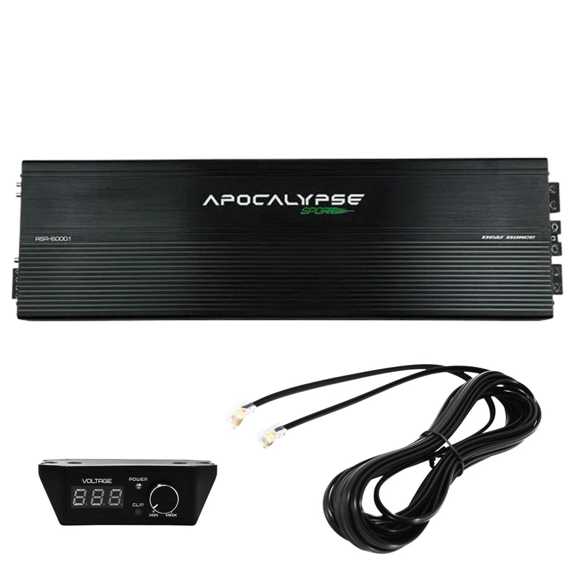 Deaf Bonce Apocalypse 6000 Watts 1 ohm Class D Monoblock Amplifier ASA-6000.1
