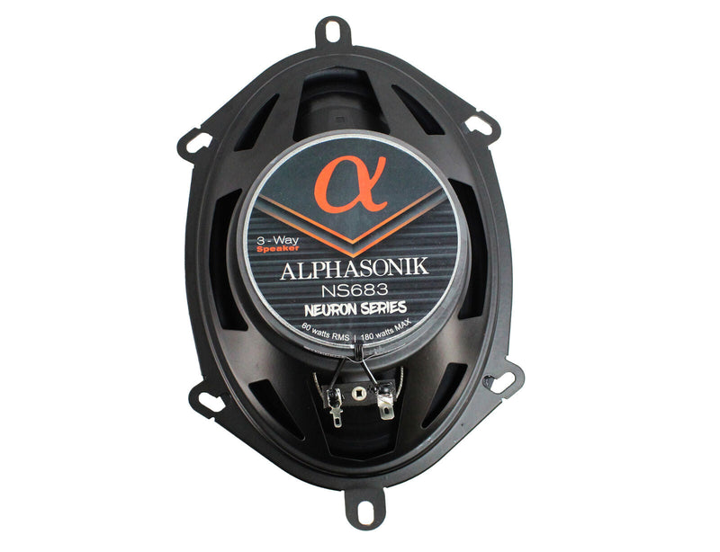 Alphasonik Neuron Series 6" x 8" 360 Watts 3 Ohm 3-Way Speakers NS683