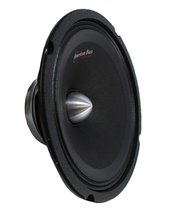 American Bass 8" 400W 1.5" 4-Ohm Voice Coil Pro Midrange Neodymium Speaker NEO8