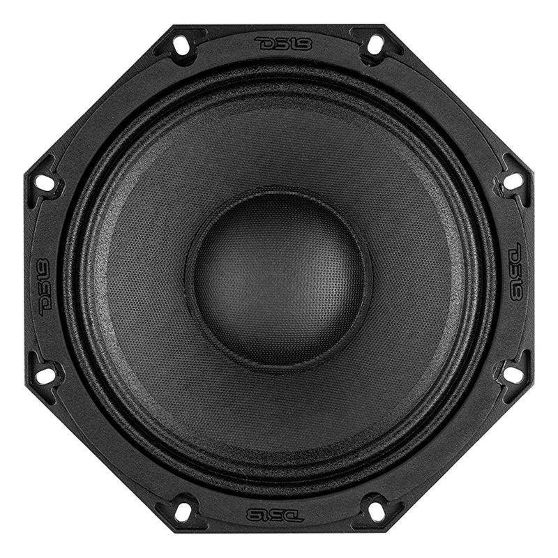 DS18 8" Midrange Octagon Loudspeaker 8 Ohm 800W Black Car Audio 8OCT400-8