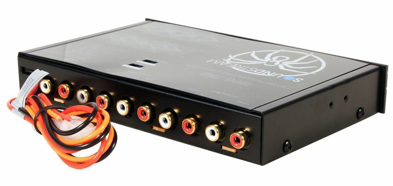 SoundStream MPQ-7XO 7 Band 8 Volt 1/2 DIN Dual Channel Parametric Equalizer