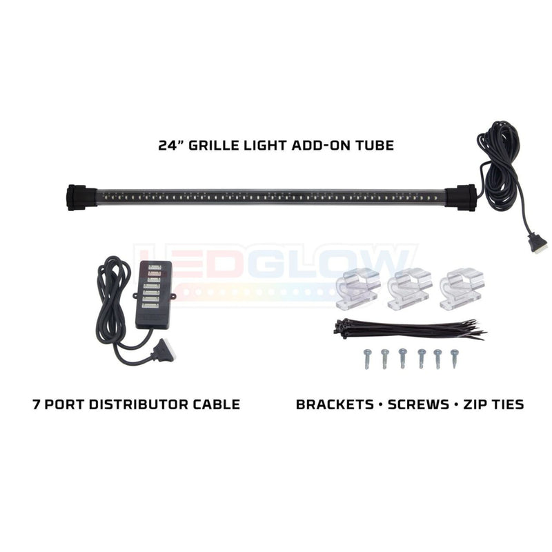 LEDGlow 24" Add-On Grill Tube for Million Color Wireless Underbody LED Light Kit