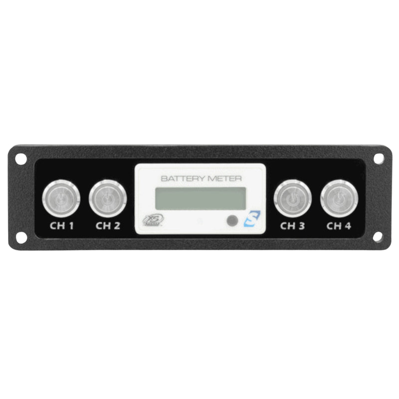 Single DIN Switch Panel With Cut Out For XS Power Battery Monitor Voltmeter