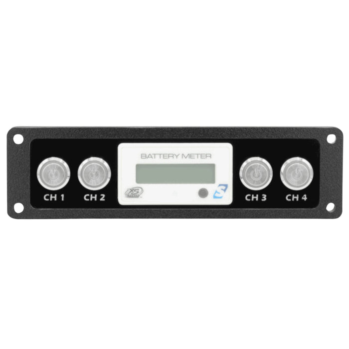 Single DIN Switch Panel With Cut Out For XS Power Battery Monitor Voltmeter