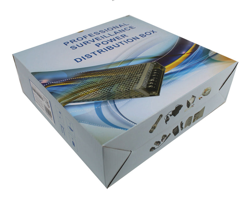 CP1218-30A-UL 18CH CCTV Camera Power Supply 12V DC 30A w/ Auto Reset PTC Fuses