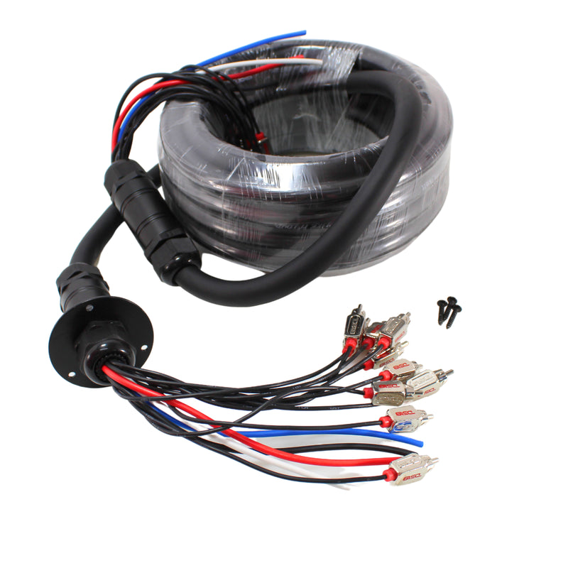 DS18 30ft 10 Channel Medusa Snake RCA w/ 4x12Ga OFC Power Cables MDSA10-4-30FT