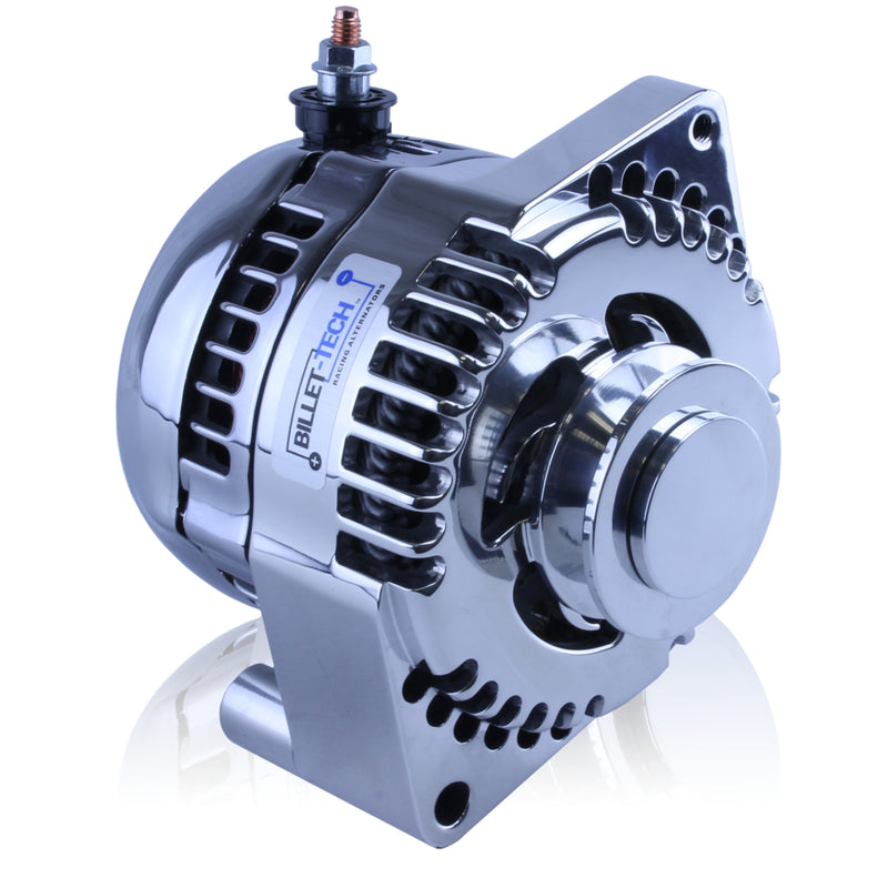Mechman S-Series Polished 170 Amp Alternator For 1965-1985 Early Ford 1 Wire