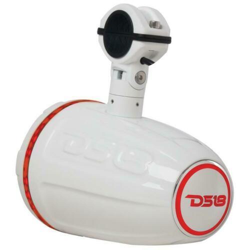 HYDRO 1.75" Driver Wakeboard Pod Tower Speaker 900W White RGB LED Light - Big Jeff Online Inc