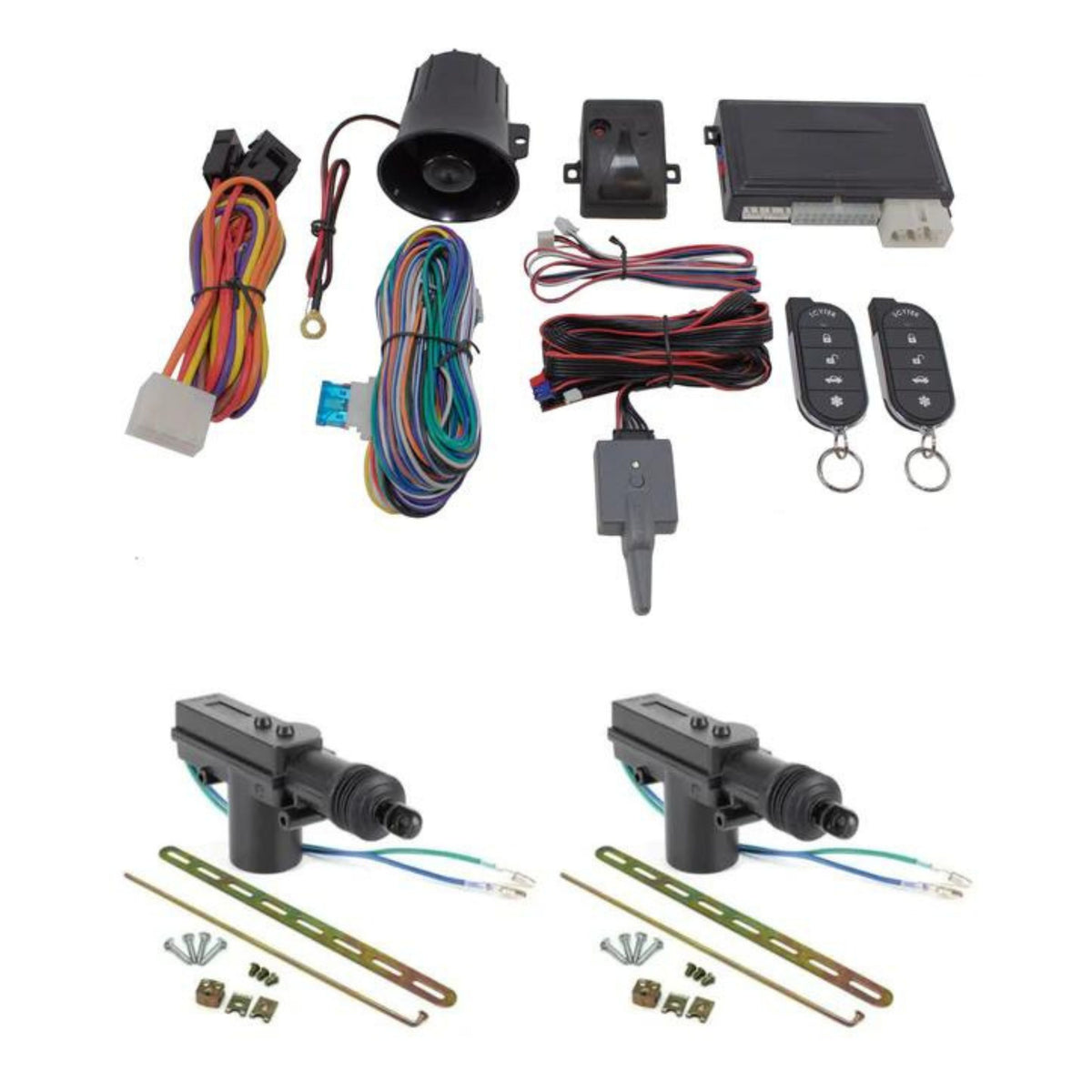 Car Alarm Anti Theft Keyless Entry + 2 Door Lock Remote Control G5 ...