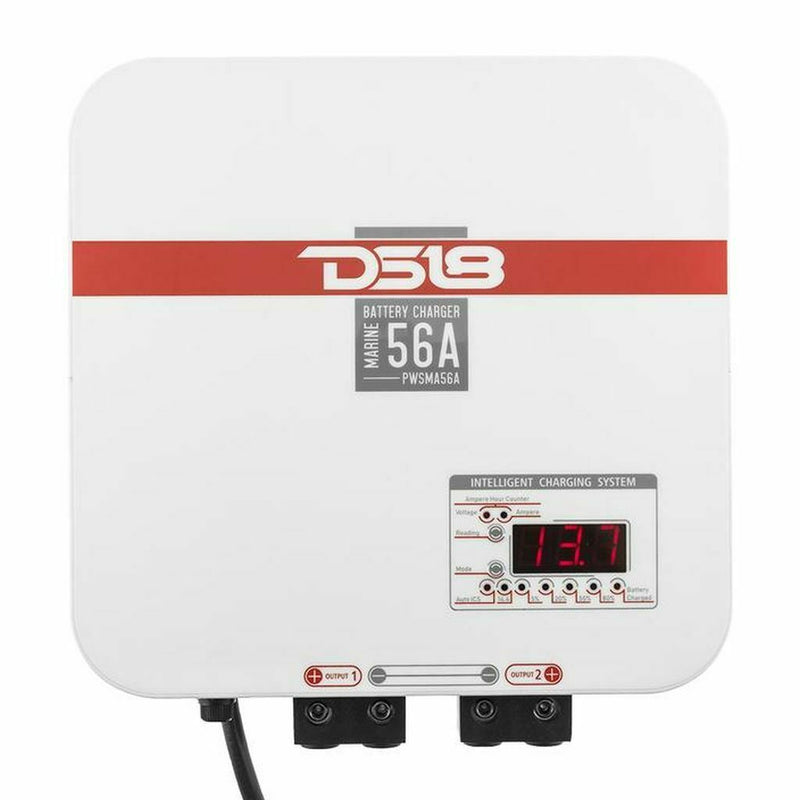 DS18 PWSMA56 Marine Grade Automatic Battery Charger 56A Charging Output Digital - Big Jeff Online Inc