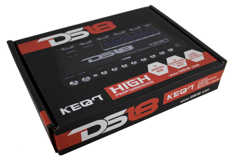 DS18 Combo KEQ7 7 Channel Equalizer + XM3 3 Way Electronic Crossover