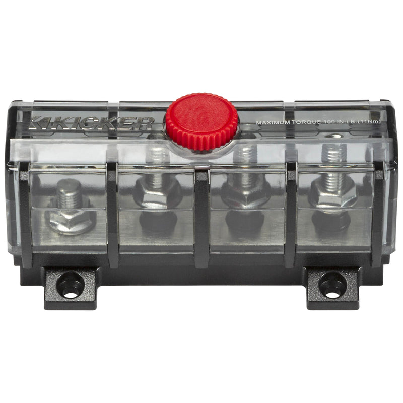 Kicker Marine-Grade ABYC Compliant 3-Way Fused Distribution Block 47KMFDB3