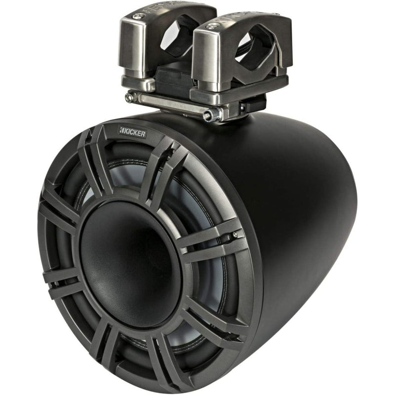 Kicker 11" 600W 4Ohm HLCD Horn-Loaded Marine Tower Speakers Black 44KMTC114