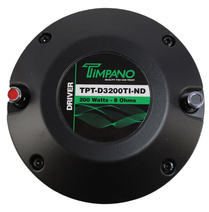 Timpano 3 Inch 200W 8 Ohms Neodymium Titanium Compression Driver TPT-D3200TI-ND