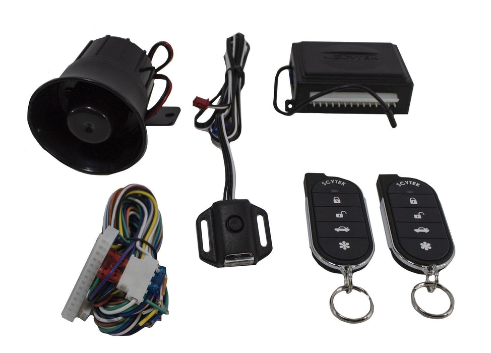 Car Alarm Anti Theft Security System G27 Scytek + 4 x Power Door Lock Actuators