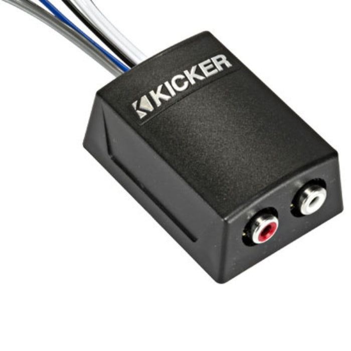 Kicker 2 Channel Stereo Line Output Converter with Remote Turn-On wire 46KISLOC2