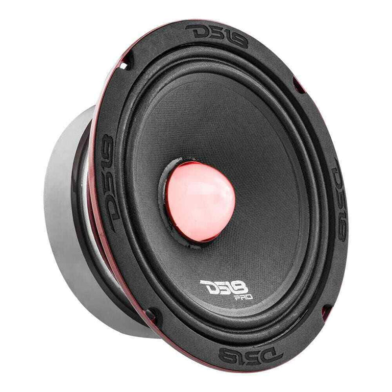 DS18 6.5" Midrange Speaker 500 Watt 4 Ohm w/ RGB LED Bullet PRO-X6.4BMRGB