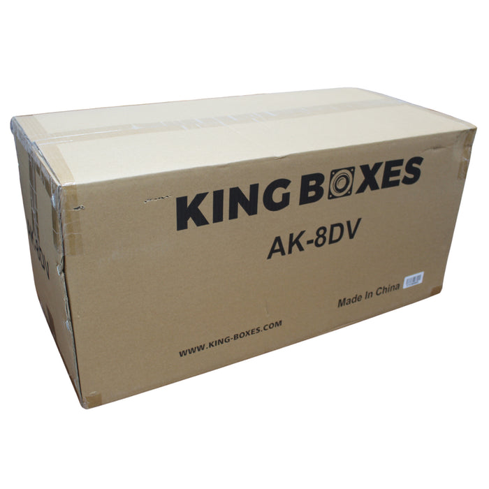 King Boxes Dual 8" Ported Universal Subwoofer Box Sprayed AK-8DV