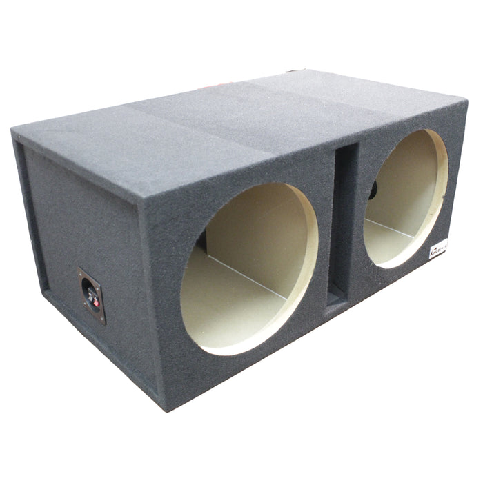 King Boxes 12" Dual Vented Carpeted Universal Subwoofer Box D12V