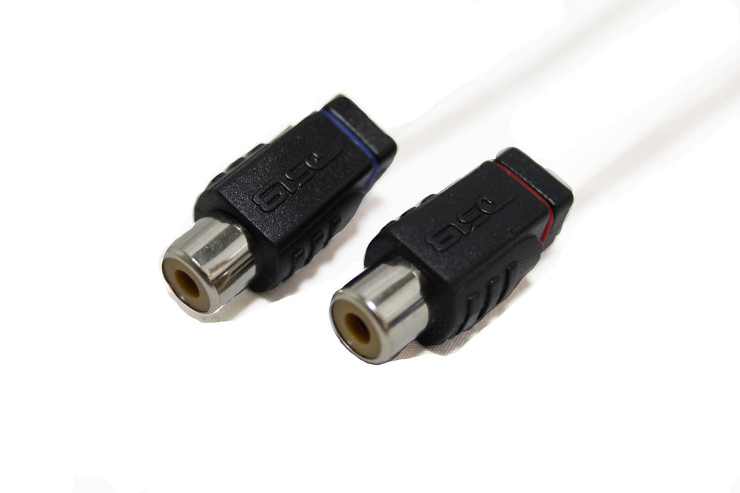 2x DS18 "Y" RCA Adaptor 1 Female / 2 Male Marine Tinned OFC With Noise Reduction