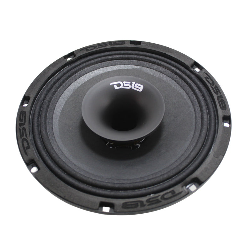 DS18 8" Hybrid Slim 2-way Speaker w/ 1" Driver Horn 400W Peak 8-Ohm PRO-HY8MSL