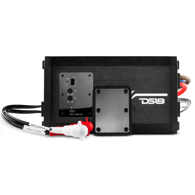 2-Channel 1000 Watt 4-Ohm Compact Marine Amplifier DS18 Hydro NXL-X360.2D