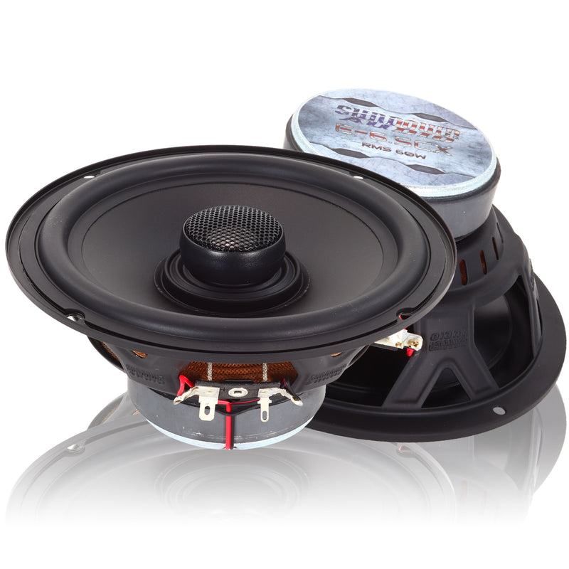 Sundown Car Audio E-Series 6.5" 120W Peak 4 Ohm 2-Way Coaxial Speakers E-6.5CX