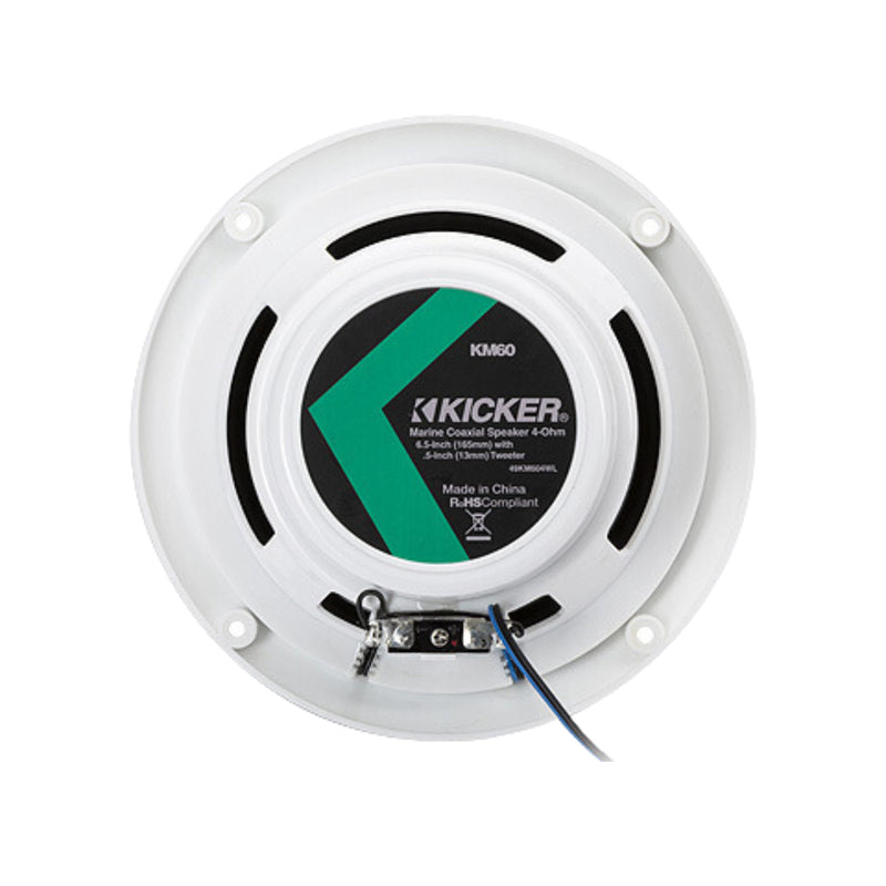 Kicker Pair of Marine & Power Sport 6.5" 150W 4Ohm LED Speakers 49KM604WL