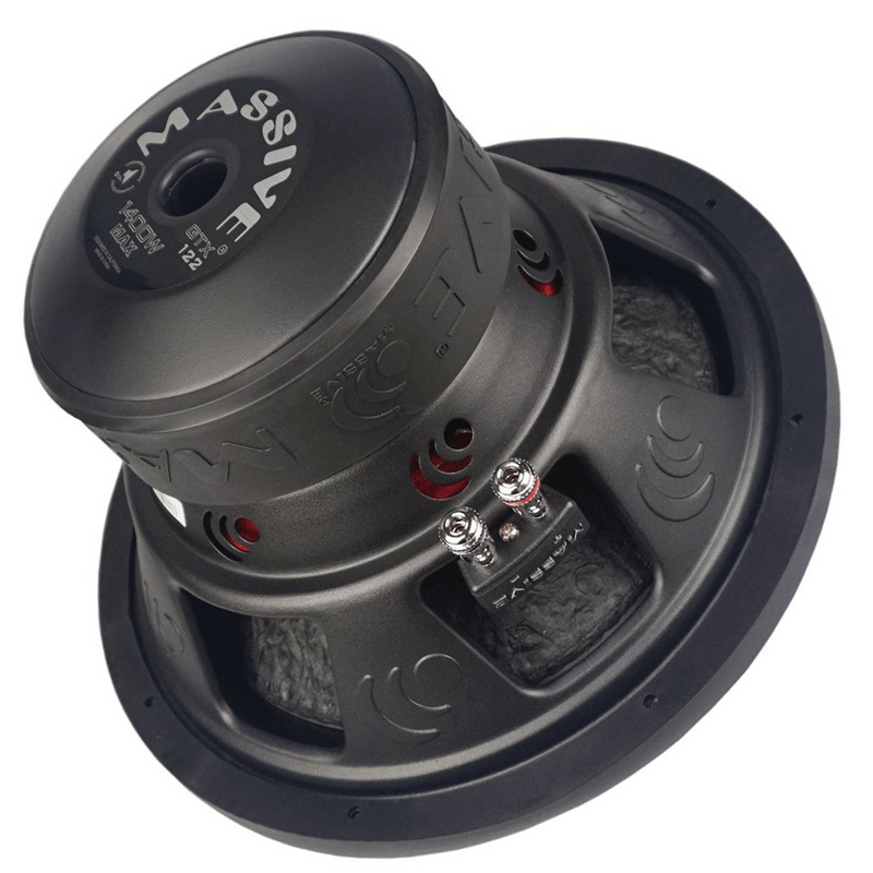 Massive Audio GTX Series 12" 1400 Watt Dual 2 Ohm Subwoofer GTX122