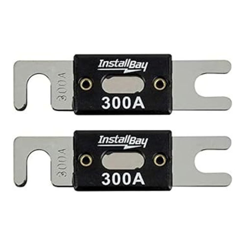 Install Bay 2Pack ANL Blade Waffer Fuses 300 Amp Car Boat Truck Bike / ANL-300