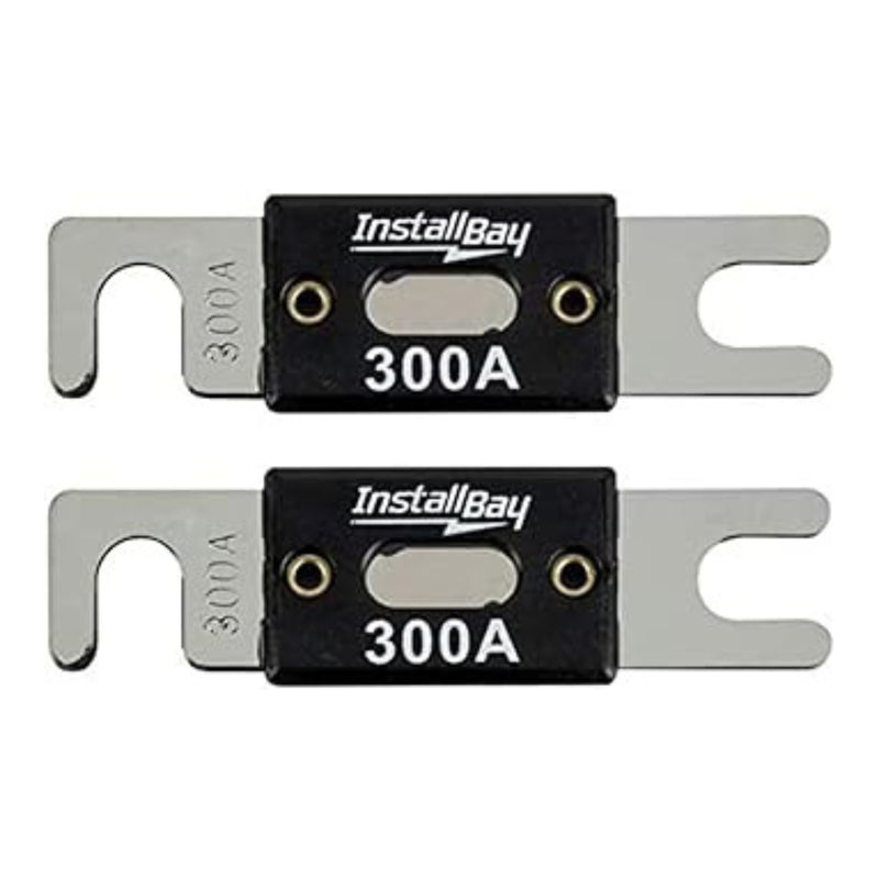 Install Bay 2Pack ANL Blade Waffer Fuses 300 Amp Car Boat Truck Bike / ANL-300
